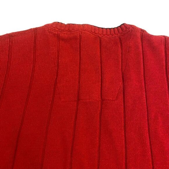 Nautica Red V-Neck Men's Pullover‎ Sweater Size XXL - Picture 7 of 12